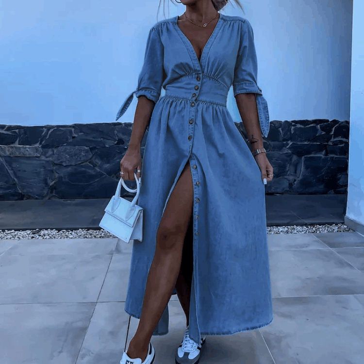 ROXY Zomerse Denim Jurk